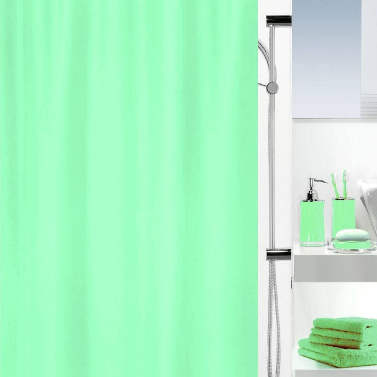 Duschvorhang Textil Easy apricot, viele Größen, alle Sondermaße