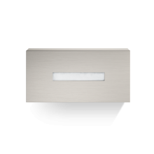 Decor Walther Papiertuchbox als Wand-oder Standmodell mit rechteckiger Öffnung in Chrom, Gold, Nickel satiniert, Material: Nickel satiniert