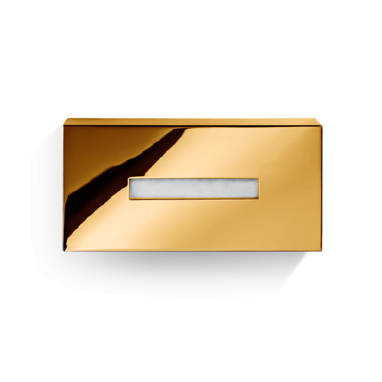 Decor Walther Papiertuchbox als Wand-oder Standmodell mit rechteckiger Öffnung in Chrom, Gold, Nickel satiniert