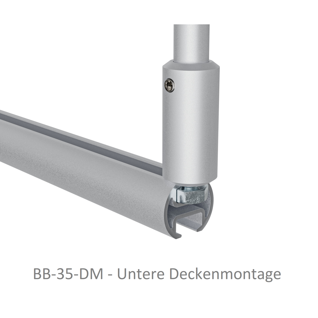 Duschvorhangstange Aluminium mit Innenlaufrohr Messing optik Nische ab 120cm