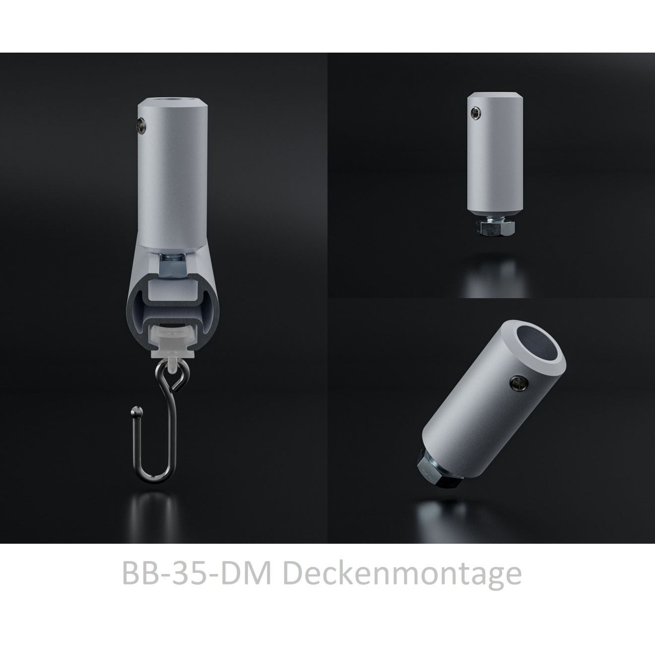 Duschvorhangstange Aluminium L-Form Messing-Optik für Komfortduschen