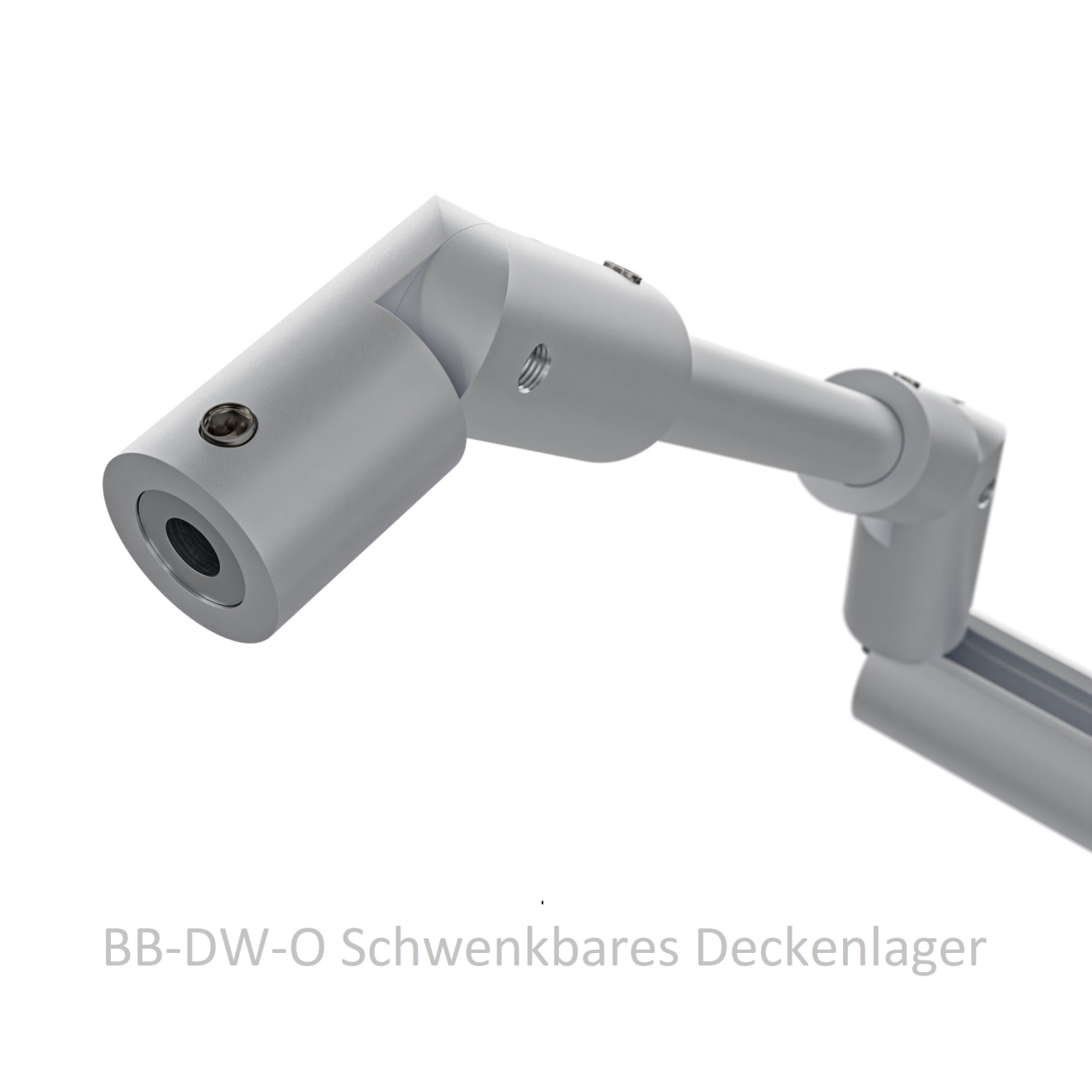 Duschvorhangstange Aluminium verlängerter Halbkreis mit Wandbefestigung Messing-Optik