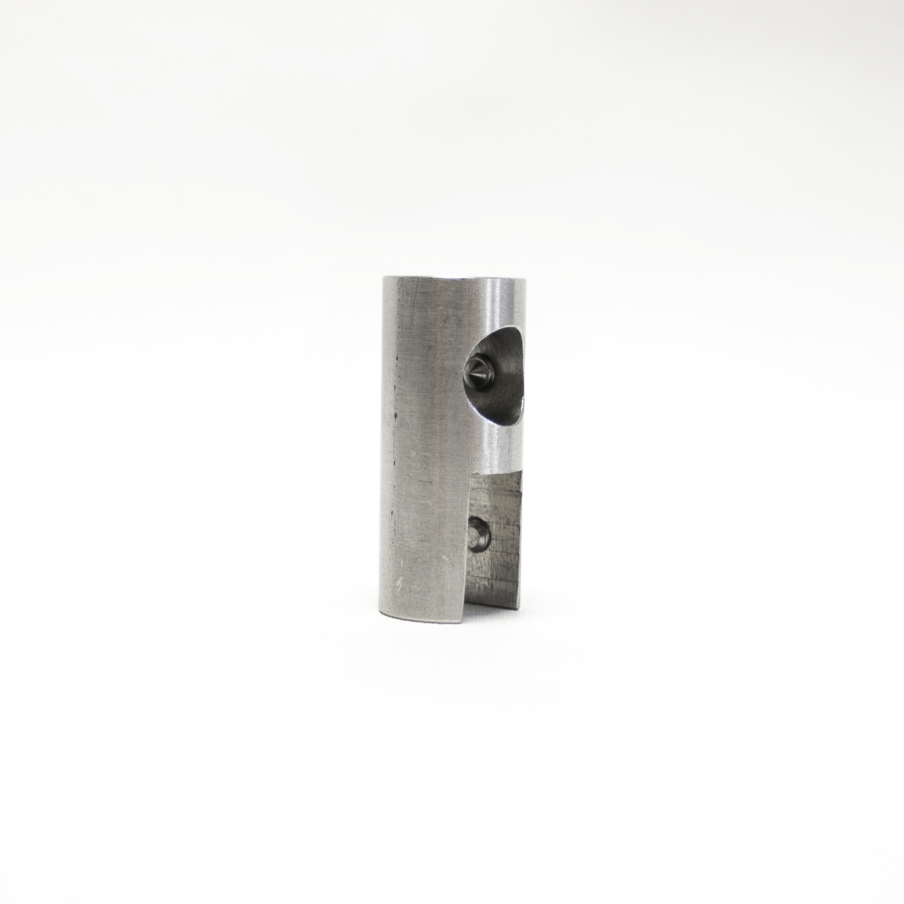 Glaskantenhalter für Duschvorhangstangen Edelstahl parallel