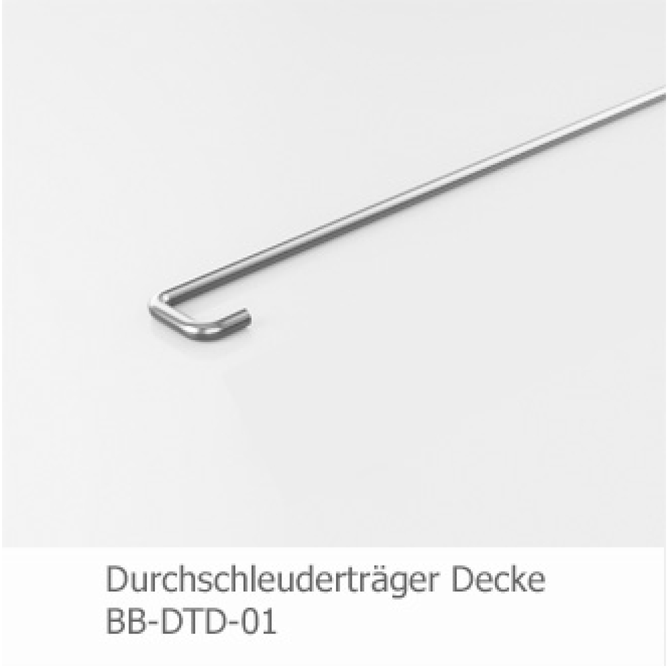 Durchschleuderträger für Duschvorhangstange Edelstahl