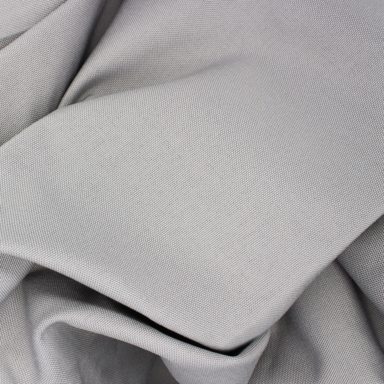 Schwerer Textil Duschvorhangstoff Sunset aus 100% Polypropylen in grau Meterware schwer entflammbar