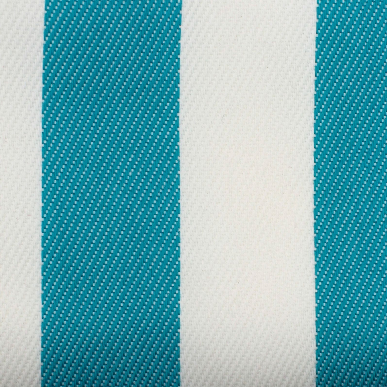 Schwerer Textil Duschvorhangstoff Sunset Stripes aus 100% Polypropylen in Aquamarine gestreift Meterware schwer entflammbar