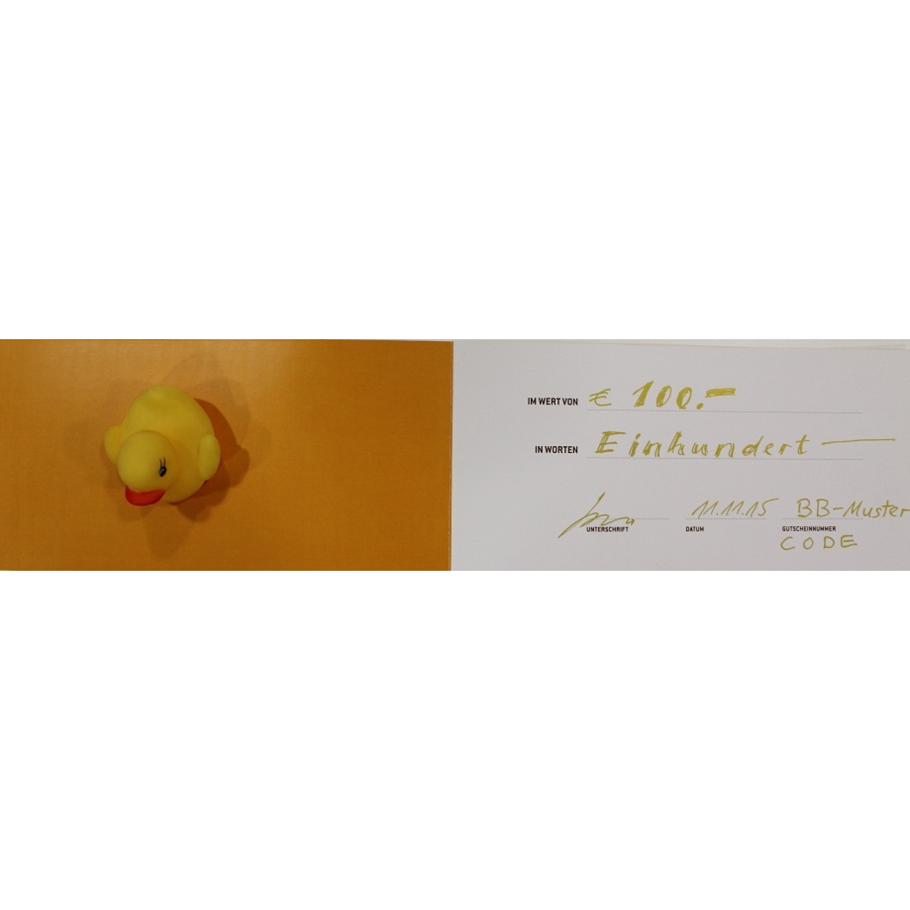 Geschenk Gutschein