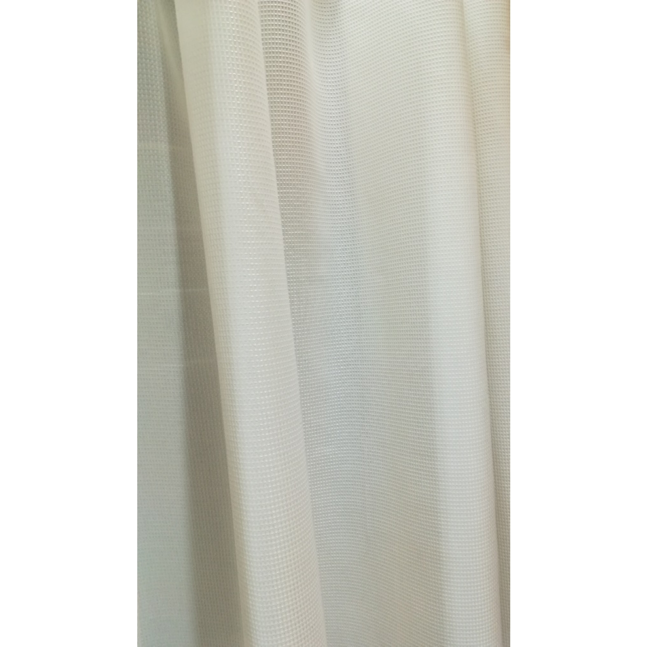 Textil Duschvorhang Waffelpique Luxor weiß