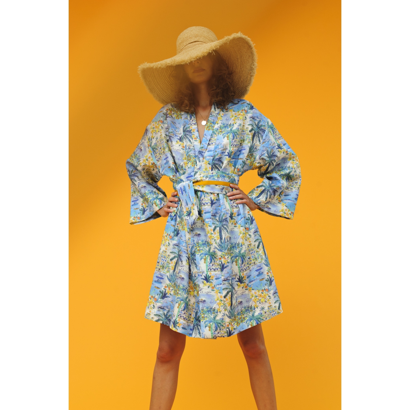 Julia Rossi Kimono Leinen "Amalfi"
