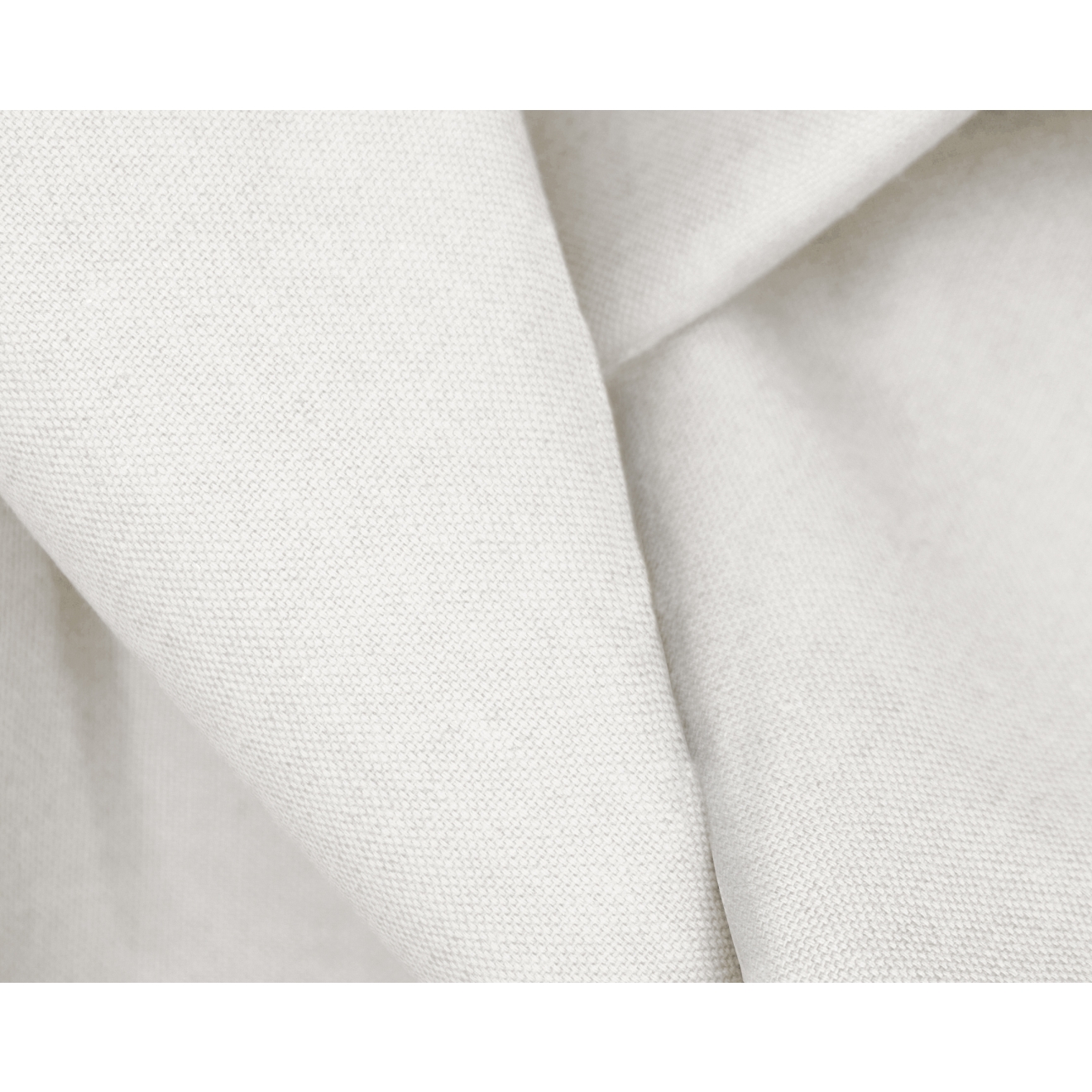 Duschvorhang Textil Linolux Leinen/Baumwolle, Farbe wollweiß alle Größen und Sondermaße