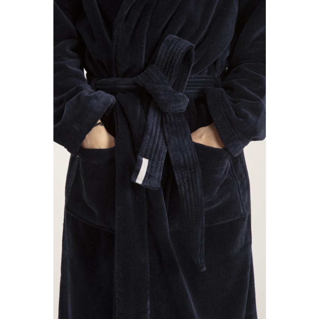 Bademantel Damen Pellevävare Velour navy