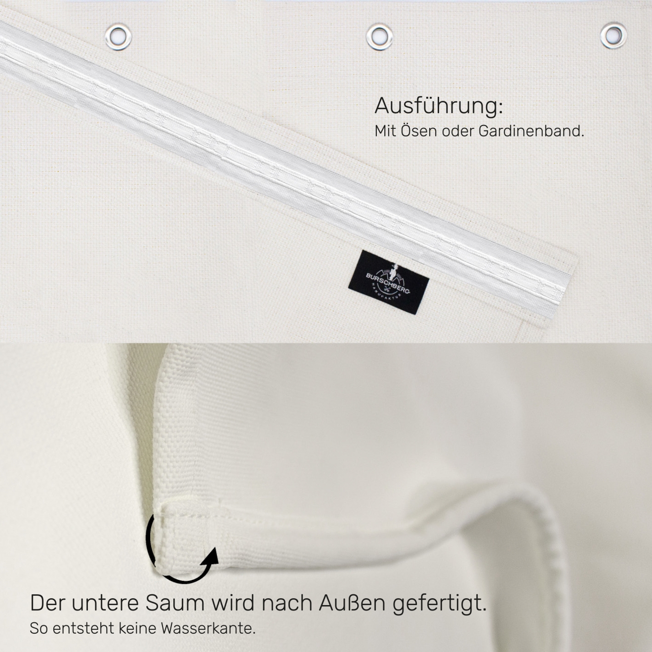 Ösenkante mit Lable