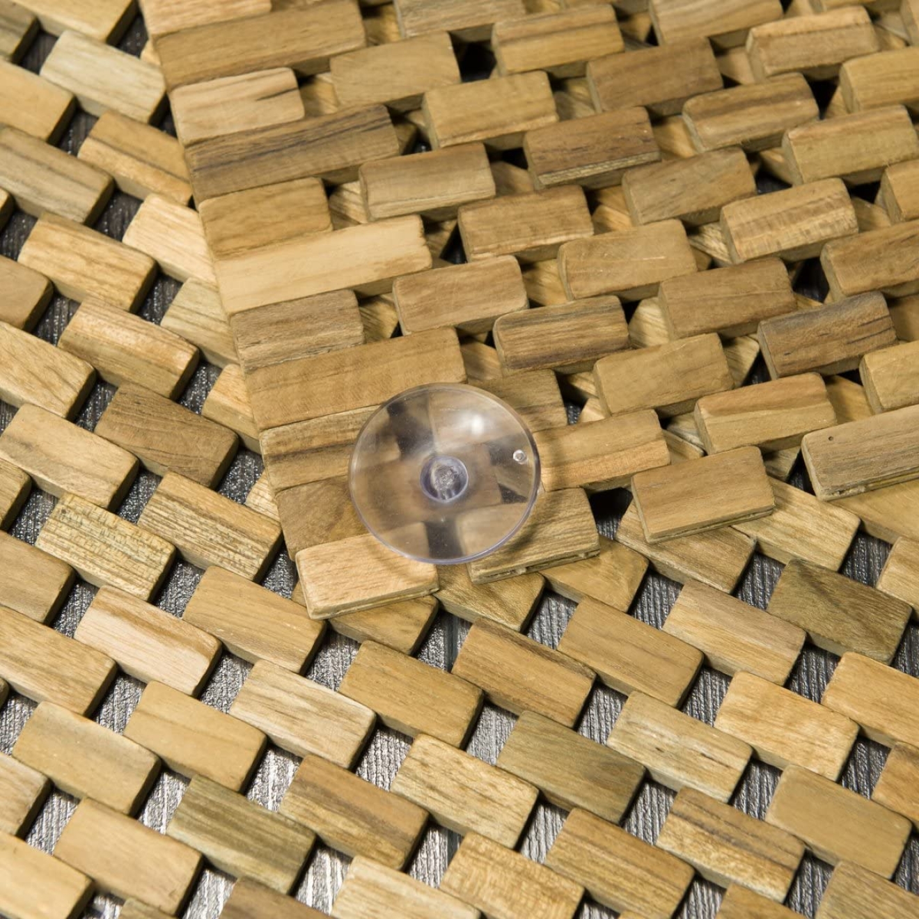 Teak Holz Badematte Light Brown