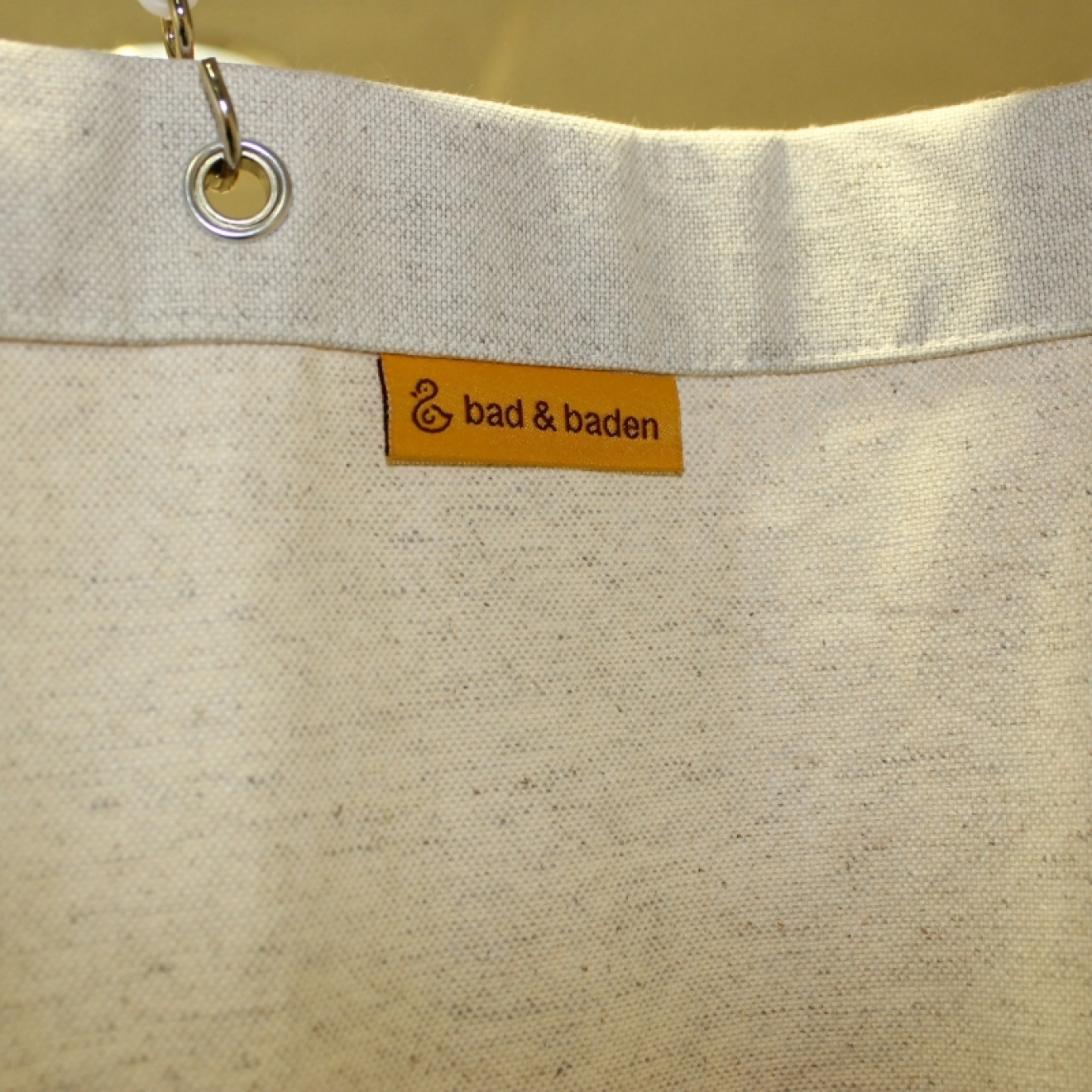 Duschvorhangstoff Textil Linolux Leinen/Baumwolle, natur