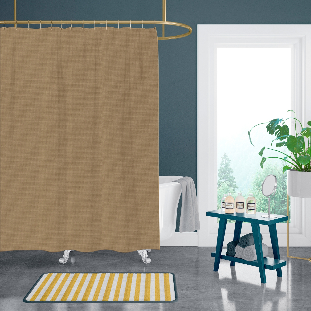 Duschvorhang Sunset / camel / 115 x 200 cm