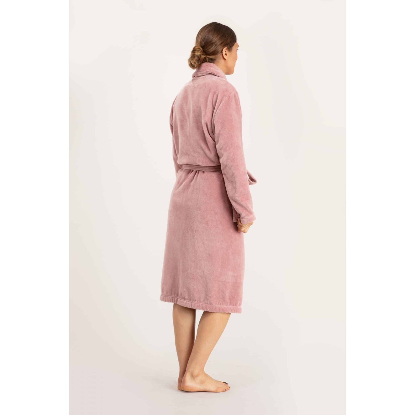 Bademantel Damen Torekov von Pelle Vävare in dusty pink
