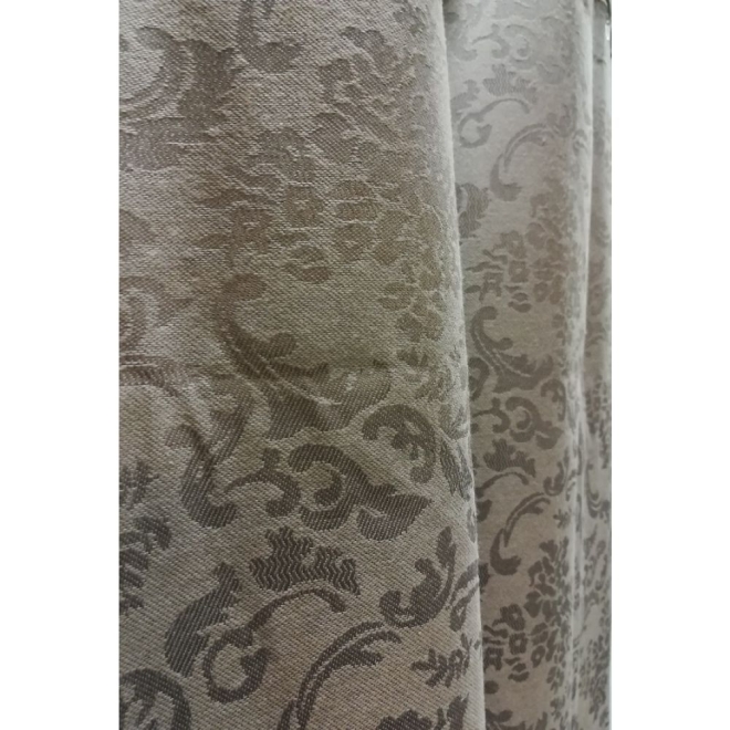 Duschvorhang Textil Baumwolle/Polyester, Barock braun