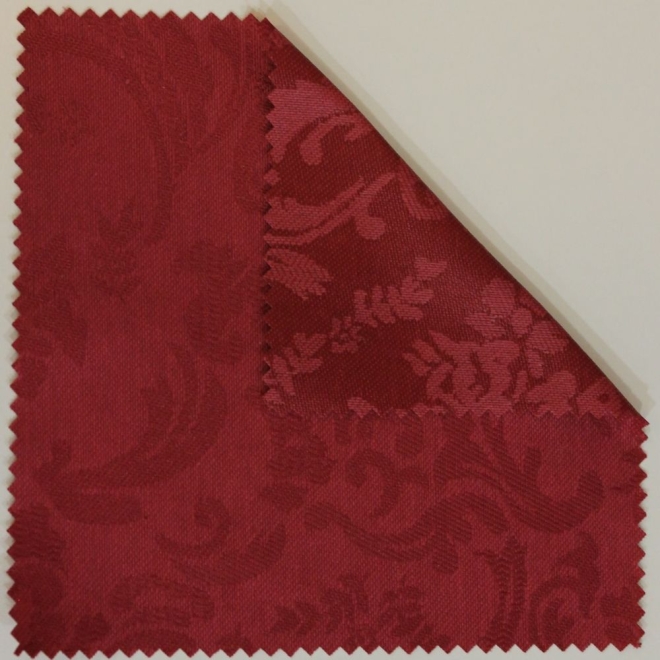 Duschvorhang Textil Baumwolle/Polyester, Barock Bordeauxrot