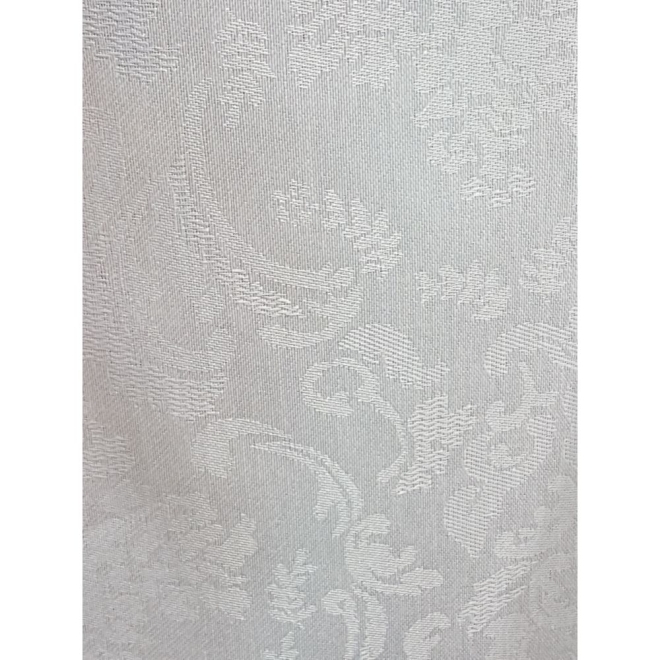 Duschvorhang Textil Baumwolle/Polyester, Barock Weiß