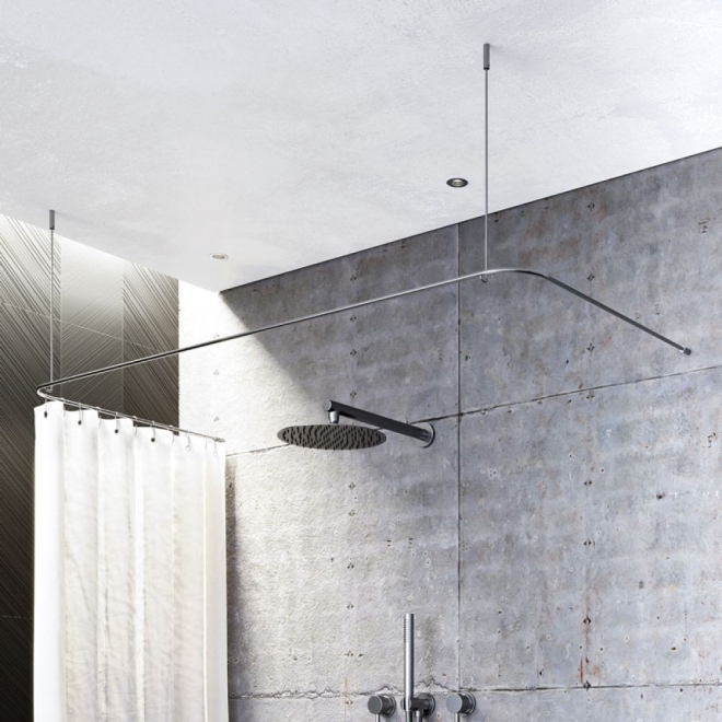 Duschvorhanhstange U Form Badewanne