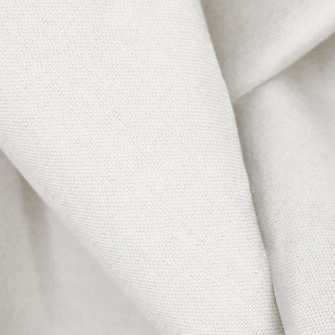 Duschvorhangstoff Textil Linolux Leinen/Baumwolle, wollweiß