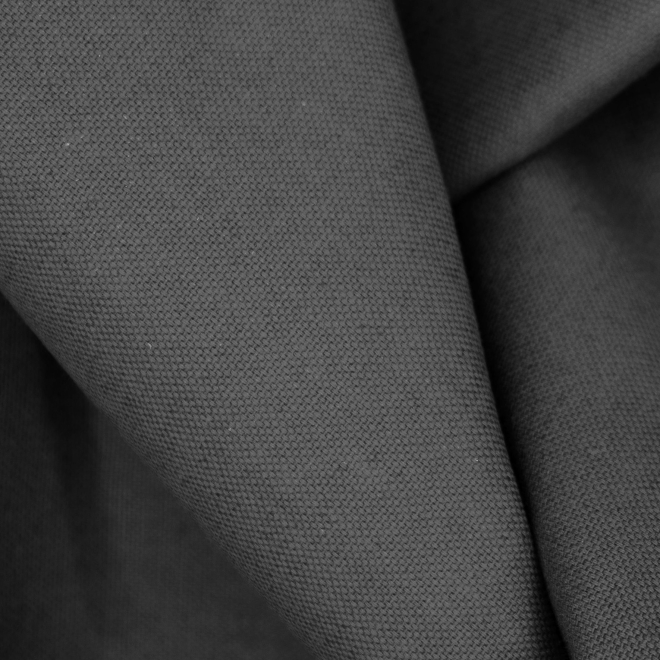 Duschvorhangstoff Textil Linolux Leinen/Baumwolle, Steingrau Meterware 1,5m breit