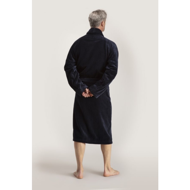 Bademantel Herren Torekov von Pelle Vävare in marineblau