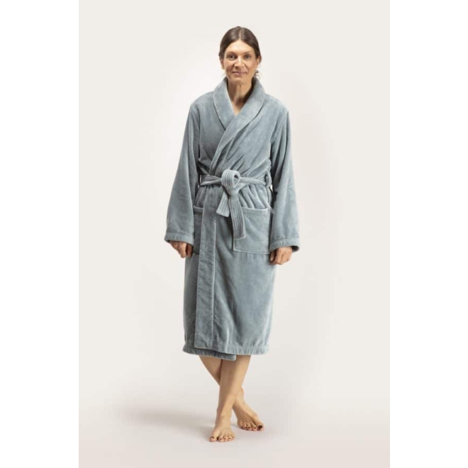 Bademantel Damen Pellevävare Velour green