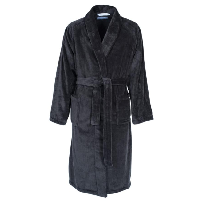 Bademantel Herren Torekov von Pelle Vävare in grey