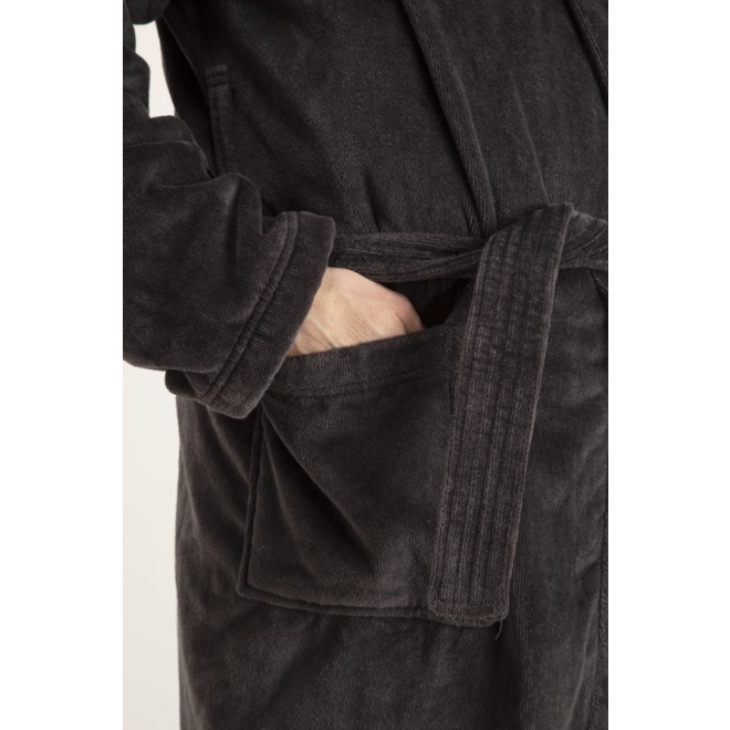 Bademantel Herren Torekov von Pelle Vävare in grey