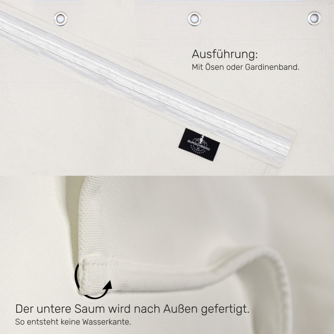 Ösenkante mit Lable