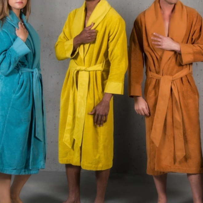 Bademantel "Amigo" mit Schalkragen von Abyss & Habidecor