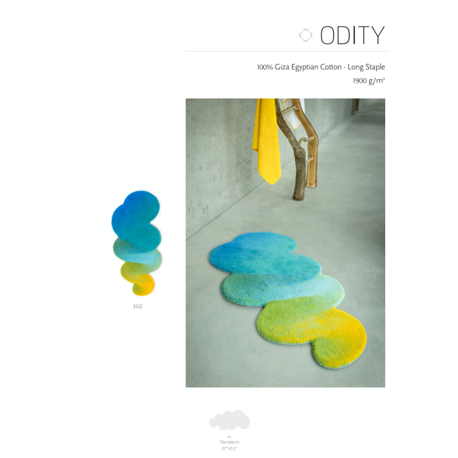 Badteppich Badematte "Odity" von Abyss Habidecor