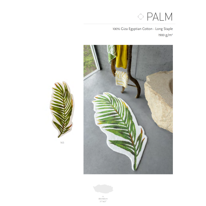 Badeteppich "Palm" von Abyss Habidecor