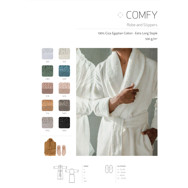 Bademantel Abyss Comfy mit Schalkragen
