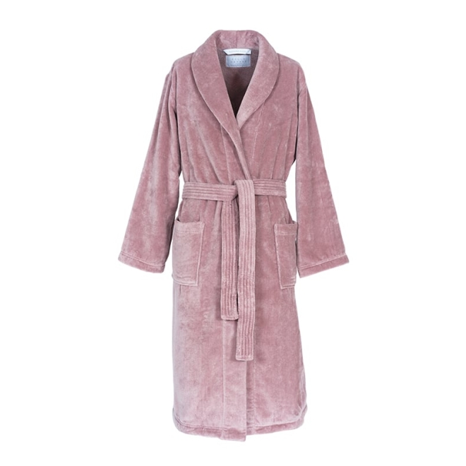 Bademantel Damen Torekov von Pelle Vävare in dusty pink