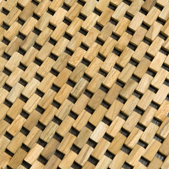 Teak Holz Badematte Light Brown