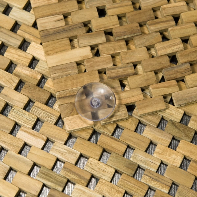 Teak Holz Badematte Light Brown