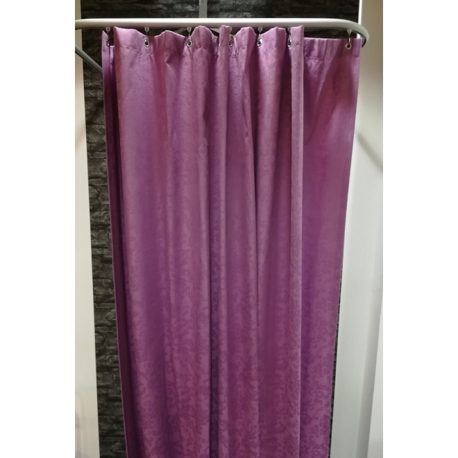 Duschvorhang Textil Baumwolle/Polyester, Barock Flieder