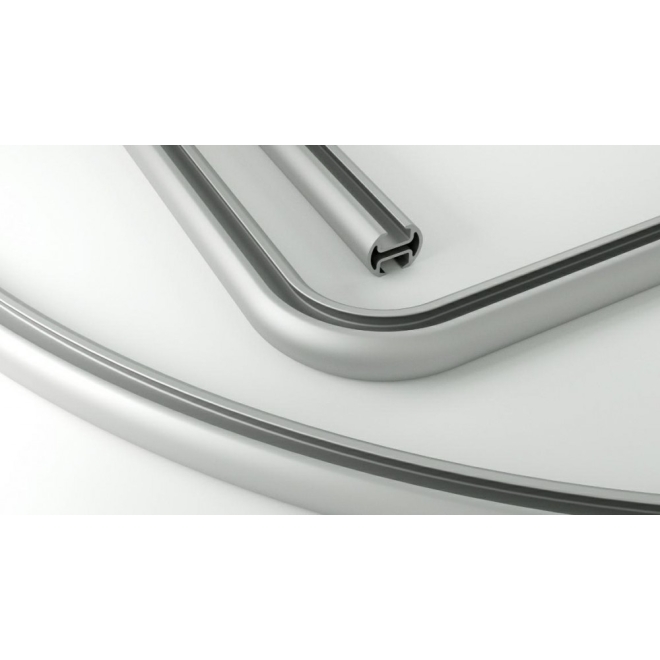 Duschvorhangstangen Aluminium Detailaufnahme
