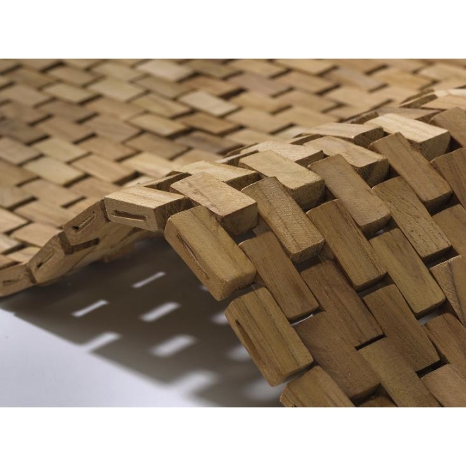 Teak Holz Badematte Light Brown