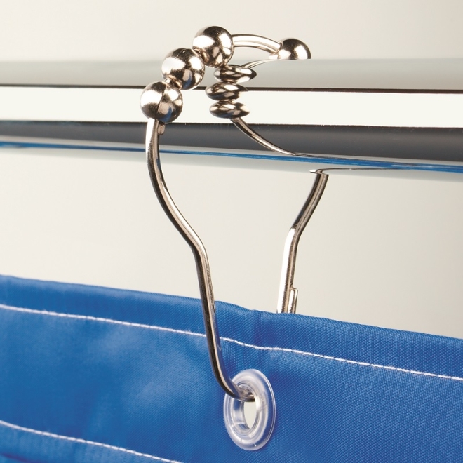Duschvorhangringe Roller Hooks