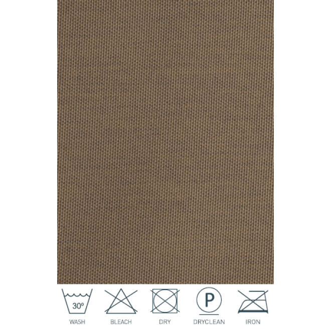 Schwerer Textil Duschvorhang Sunset aus 100% Polypropylen in Camel Maßanfertigung schwer entflammbar
