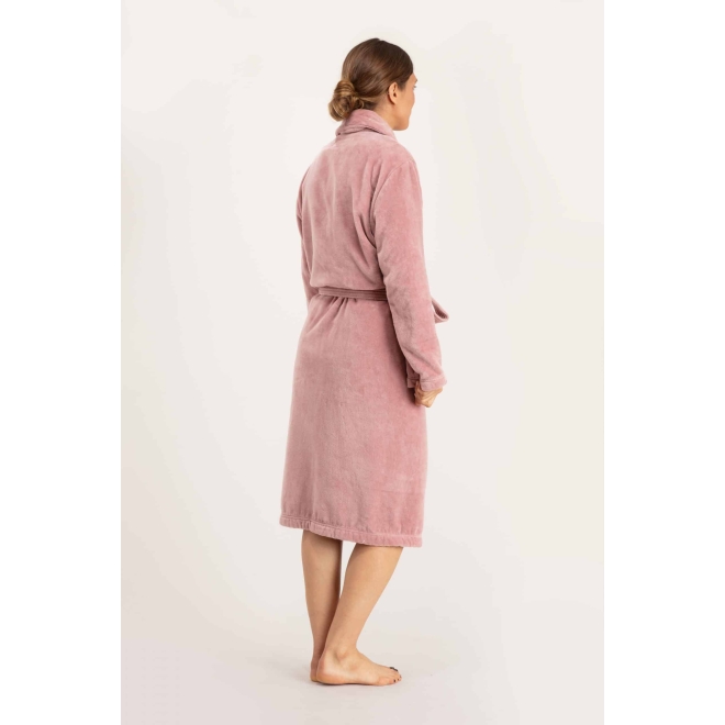 Bademantel Damen Torekov von Pelle Vävare in dusty pink