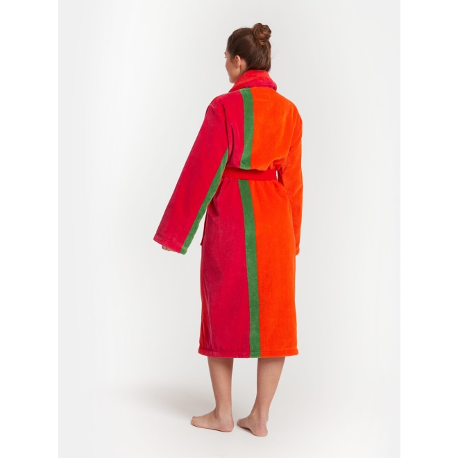 Bademantel Damen Viken von Pelle Vävare in rot