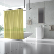 Duschvorhang Textil Alpino 60 Grad waschbar, schwer entflammbar