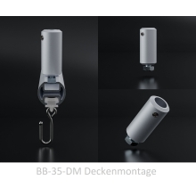 Duschvorhangstange Aluminium L-Form Messing-Optik für Komfortduschen