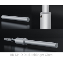 Duschvorhangstange Aluminium L-Form Messing-Optik für Komfortduschen