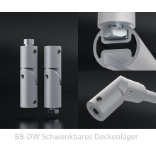 Duschvorhangstange Aluminium verlängerter Halbkreis mit Wandbefestigung Messing-Optik