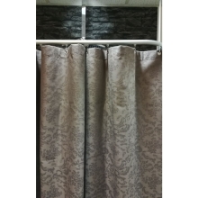 Duschvorhang Textil Baumwolle/Polyester, Barock braun